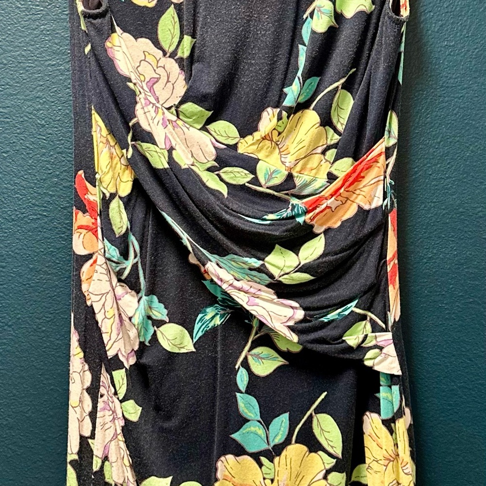 Kut from the Kloth Navy Floral Dress